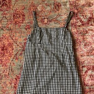 Gingham mini dress
